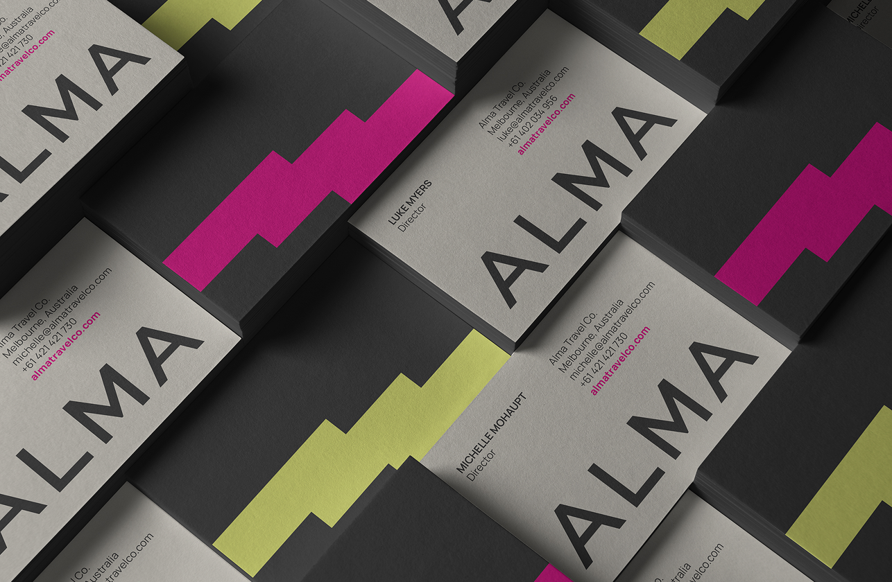 Demazzi Stone grill business card design